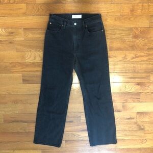Abercrombie & Fitch The 90's Relaxed Jean High Rise, Black, Women's 26